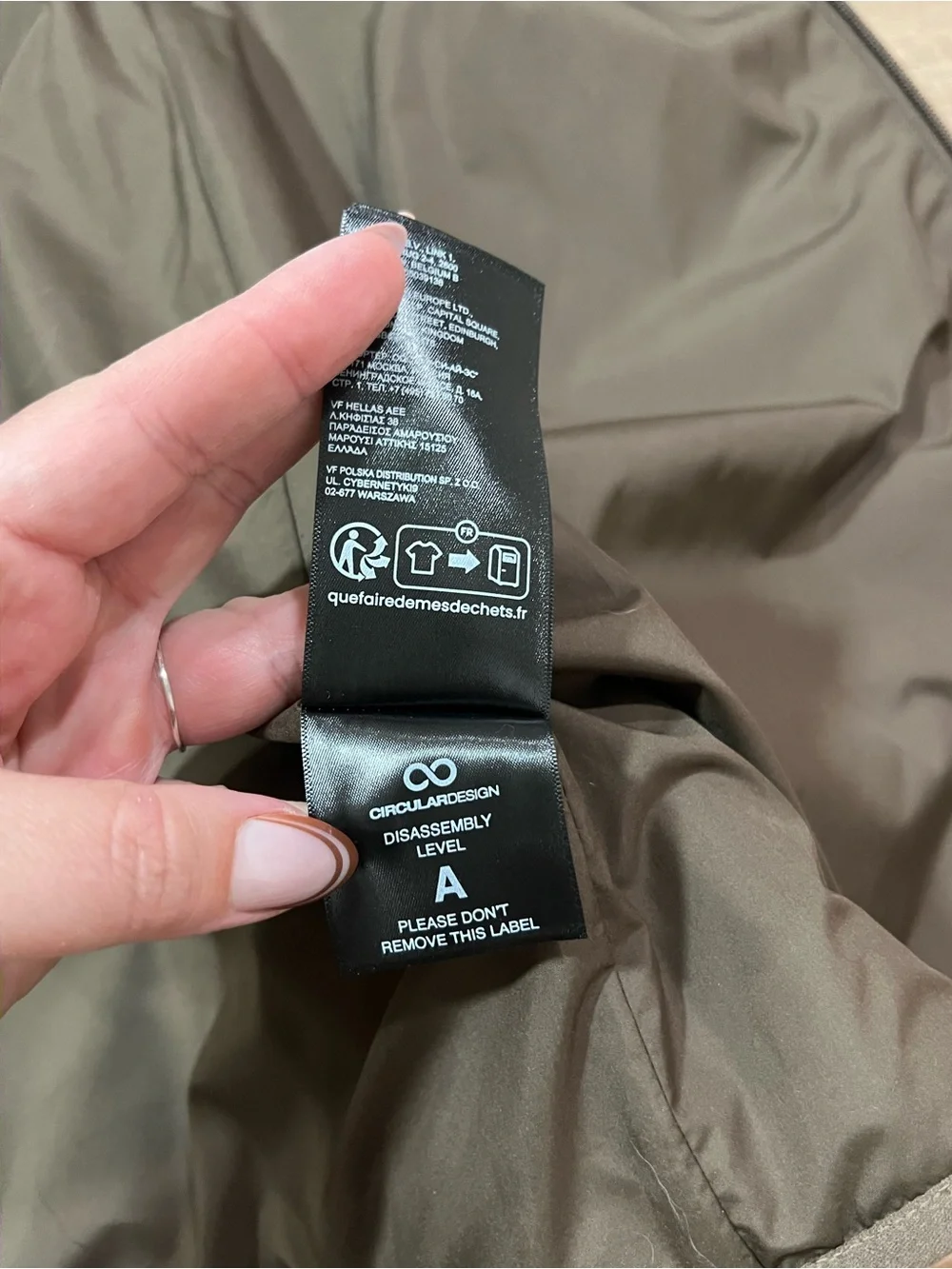 The North Face Womens Medium Brown Quilted Hooded Puffer Coat